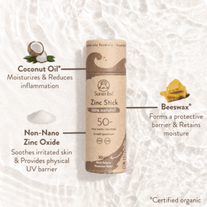 04 Graphic Suntribe Natural Mineral Zinc Sun Stick SPF 30 Mud Tint